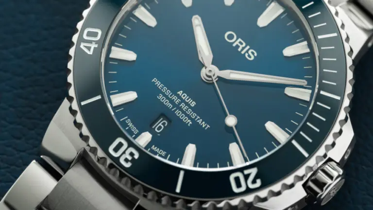 Oris Aquis Blå/Stål 41.5 mm Automatisk 01 733 7787 4135-07 8 22 04PEB