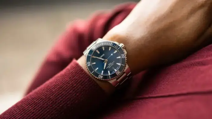 Oris Aquis Blå/Stål 41.5 mm Automatisk 01 733 7787 4135-07 8 22 04PEB