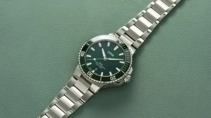 Oris Aquis Grön/Stål 41.5 mm Automatisk 01 733 7787 4157-07 8 22 04PEB