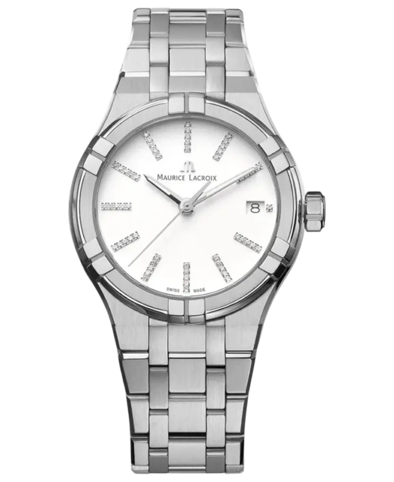 Maurice Lacroix Aikon Vit/Stål 35 mm AI1106-SS002-150-1