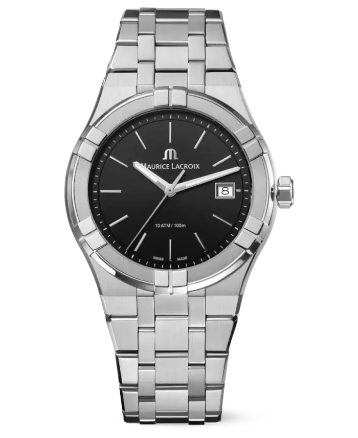 Maurice Lacroix Aikon Svart/Stål 40 mm AI1108-SS002-330-1