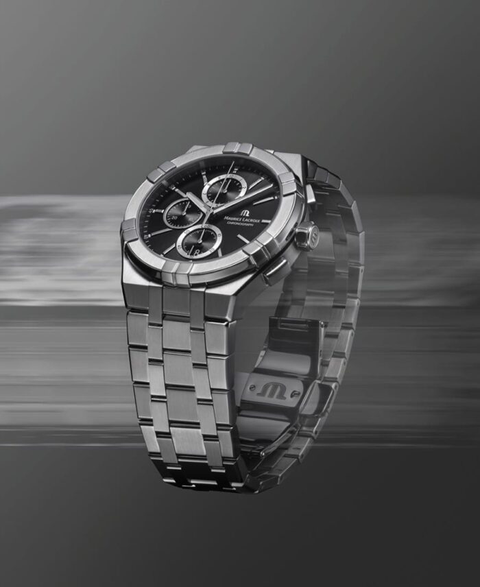 Maurice Lacroix Aikon Svart/Stål 42 mm AI1118-SS002-330-1