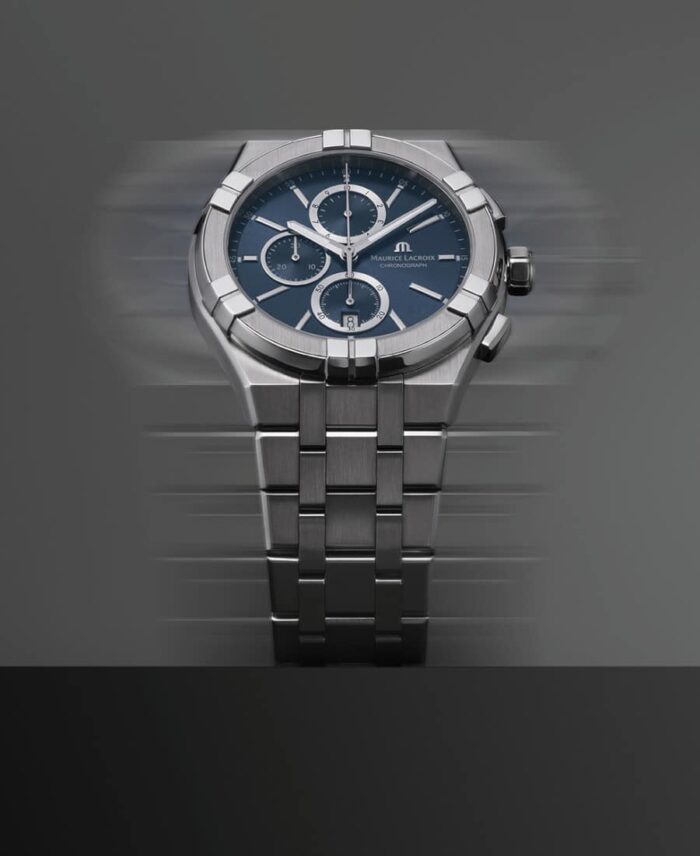 Maurice Lacroix Aikon Blå/Stål 42 mm AI1118-SS002-430-1