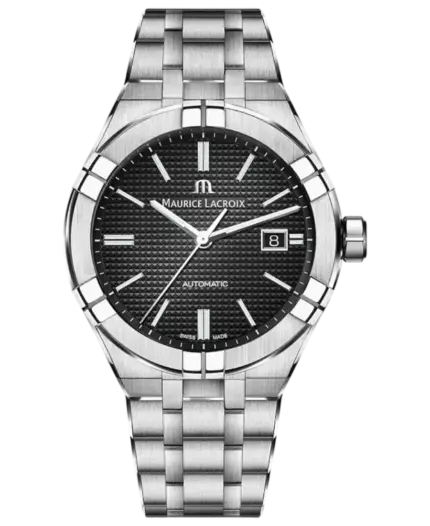 Maurice Lacroix Aikon Automatiskt Svart/Stål 42 mm AI6008-SS002-330-1