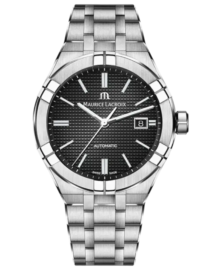 Maurice Lacroix Aikon Automatiskt Svart/Stål 42 mm AI6008-SS002-330-1