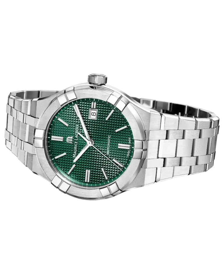 Maurice Lacroix Aikon Automatisk Grön/Stål 42 mm AI6008-SS002-630-1