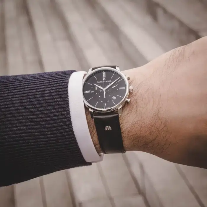 Lacroix Eliros Chronograph Svart/Läder 40 mm EL1098-SS001-310-1