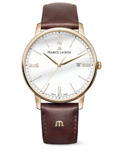 Maurice Lacroix Eliros Date Vit/Läder 40 mm EL1118-PVP01-112-1
