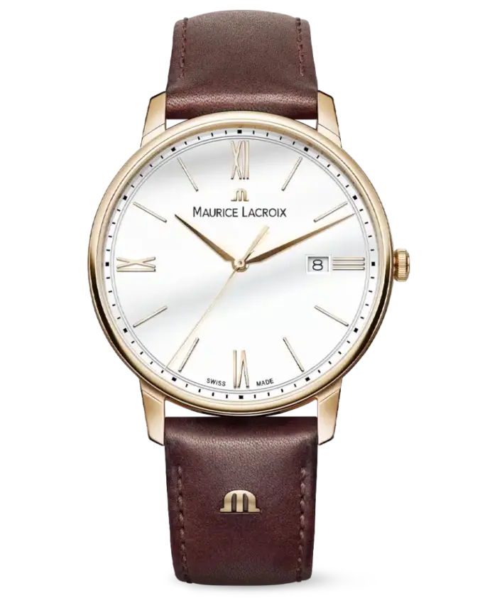 Maurice Lacroix Eliros Date Vit/Läder 40 mm EL1118-PVP01-112-1