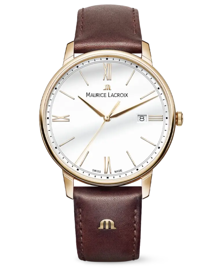 Maurice Lacroix Eliros Date Vit/Läder 40 mm EL1118-PVP01-112-1