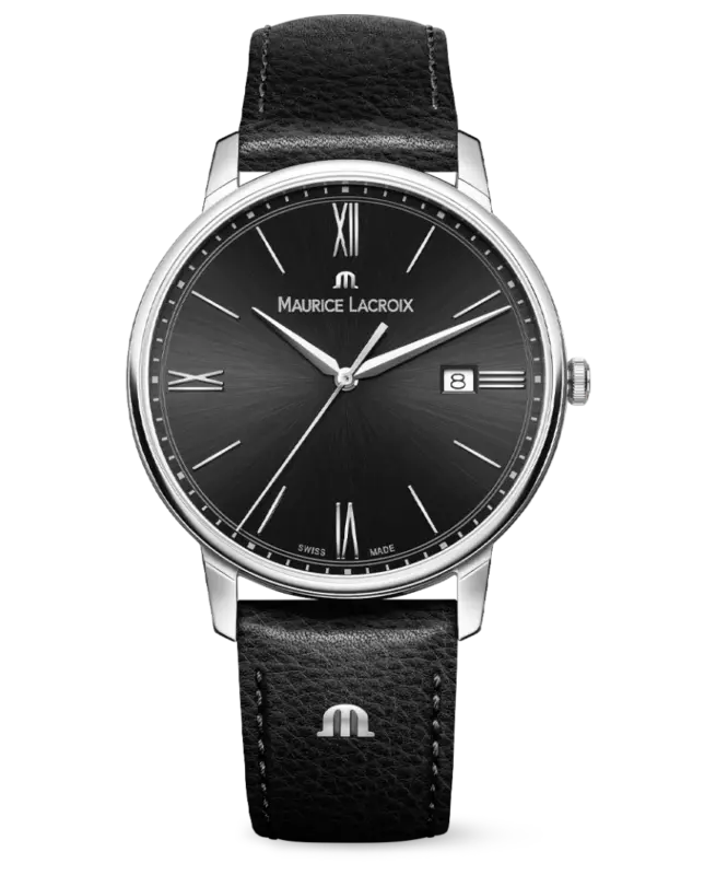 Maurice Lacroix Eliros Date Svart/Läder 40 mm