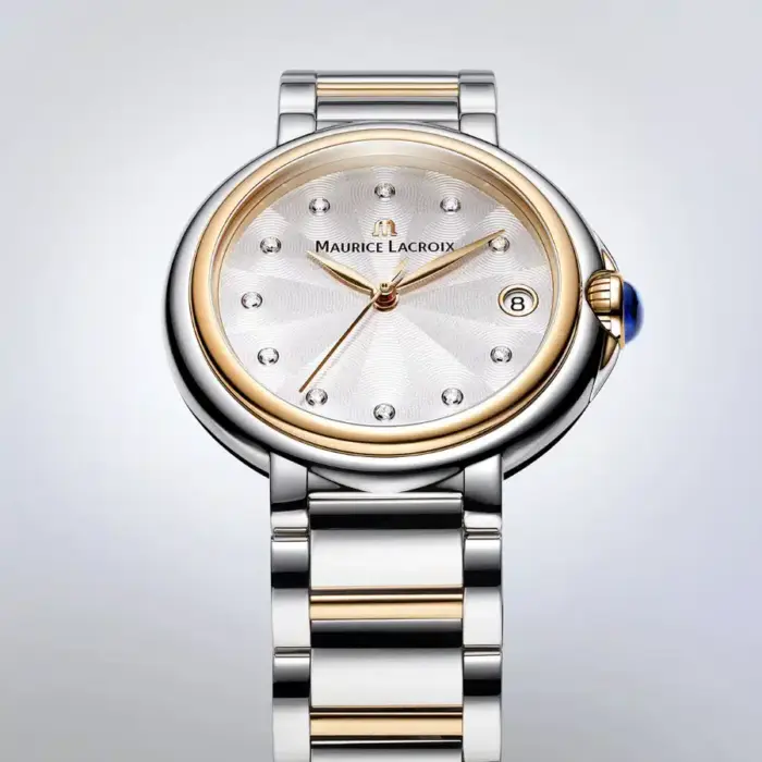 Maurice Lacroix Fiaba Silverfärgad/Roséguldstonat stål 32 mm FA1004-PVP13-150-1