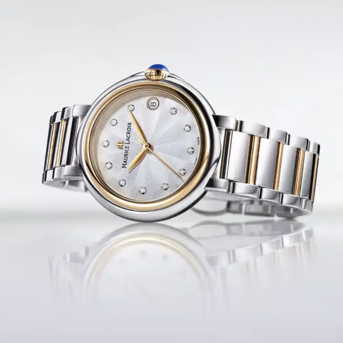 Maurice Lacroix Fiaba Silverfärgad/Roséguldstonat stål 32 mm FA1004-PVP13-150-1