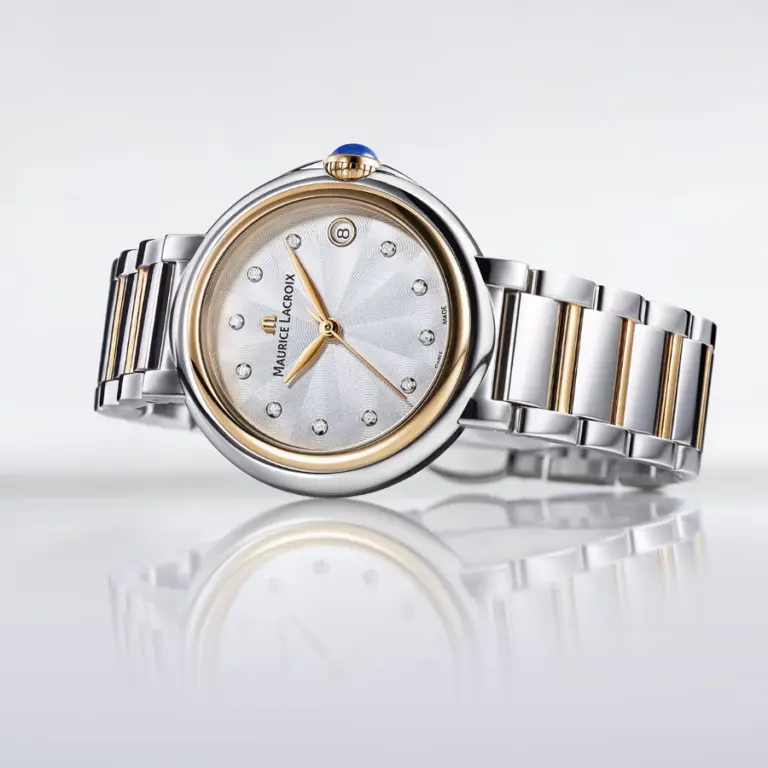 Maurice Lacroix Fiaba Silverfärgad/Roséguldstonat stål 32 mm FA1004-PVP13-150-1