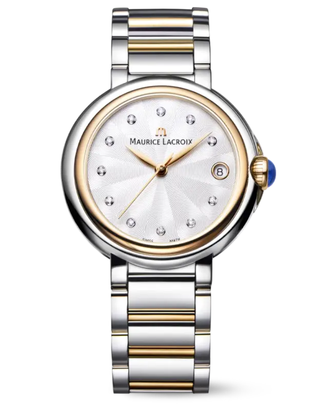 Maurice Lacroix Fiaba Silverfärgad/Roséguldstonat stål 32 mm FA1004-PVP13-150-1