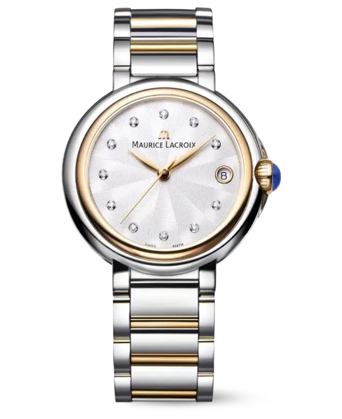Maurice Lacroix Fiaba Silverfärgad/Roséguldstonat stål 32 mm FA1004-PVP13-150-1