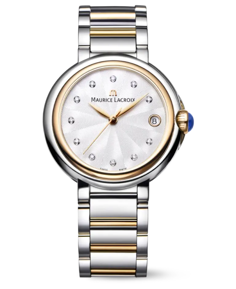 Maurice Lacroix Fiaba Silverfärgad/Roséguldstonat stål 32 mm FA1004-PVP13-150-1