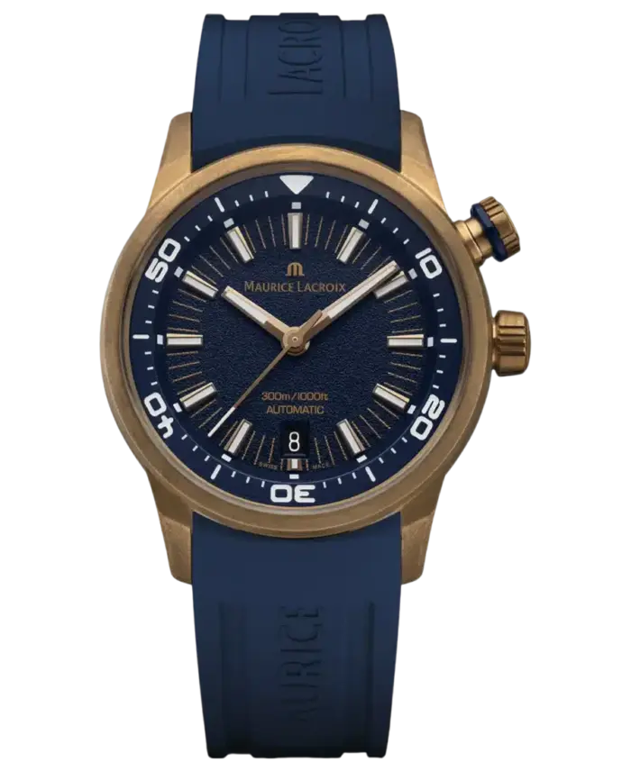 Maurice Lacroix Automatisk Pontos Blå/Läder 42 mm pt6248-brz0b-430-41