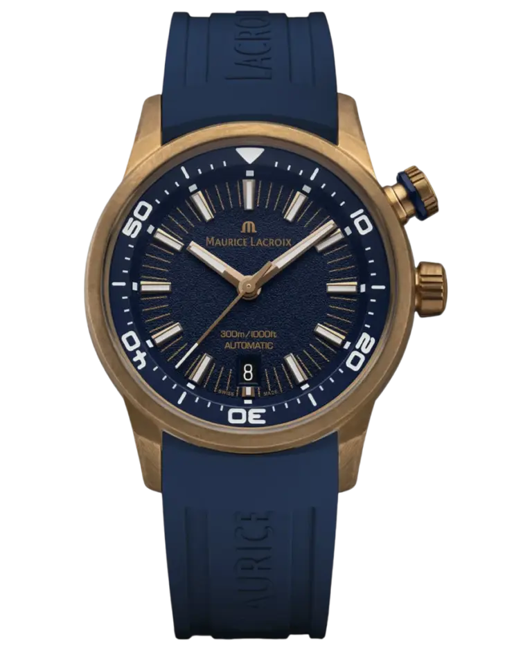 Maurice Lacroix Automatisk Pontos Blå/Läder 42 mm pt6248-brz0b-430-41