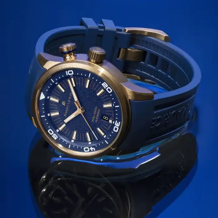 Maurice Lacroix Automatisk Pontos Blå/Läder 42 mm pt6248-brz0b-430-41