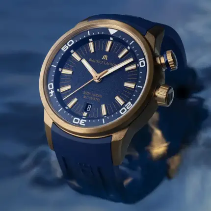 Maurice Lacroix Automatisk Pontos Blå/Läder 42 mm pt6248-brz0b-430-41