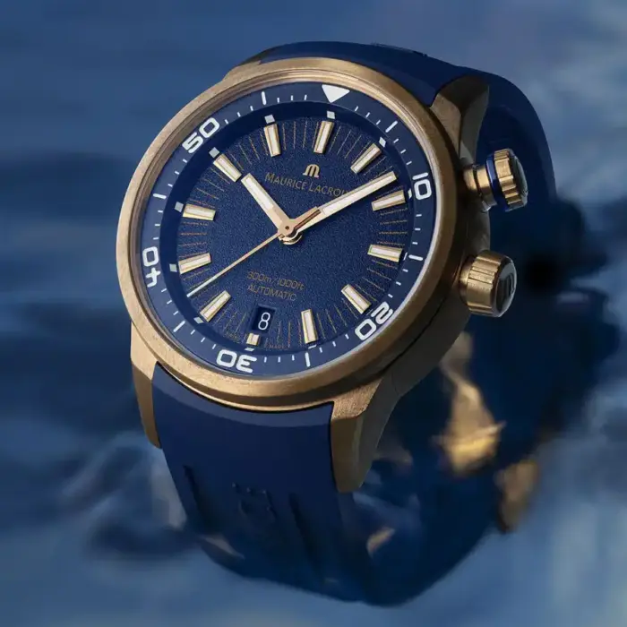 Maurice Lacroix Automatisk Pontos Blå/Läder 42 mm pt6248-brz0b-430-41