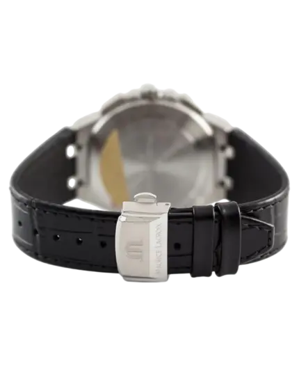 Maurice Lacroix Aikon Quartz Chronograph Svart/Läder 44 mm AI1018-SS001-330-1