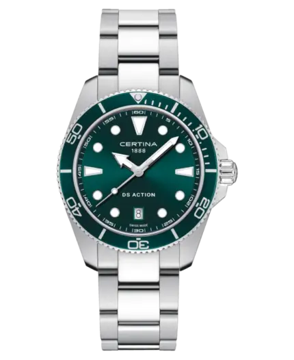 Certina DS Action Grön/Stål 40 mm C048.410.11.091.00