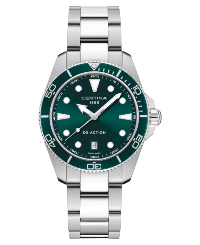 Certina DS Action Grön/Stål 40 mm C048.410.11.091.00