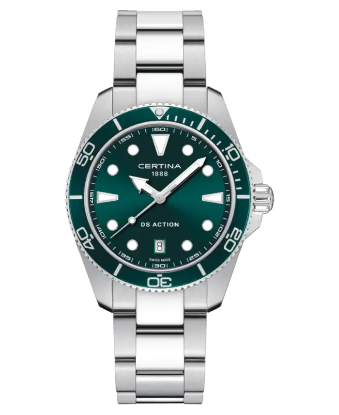Certina DS Action Grön/Stål 40 mm C048.410.11.091.00
