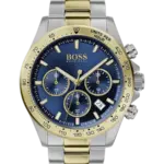 Hugo Boss Gulguldtonat Blå/Stål 45 mm 1513767