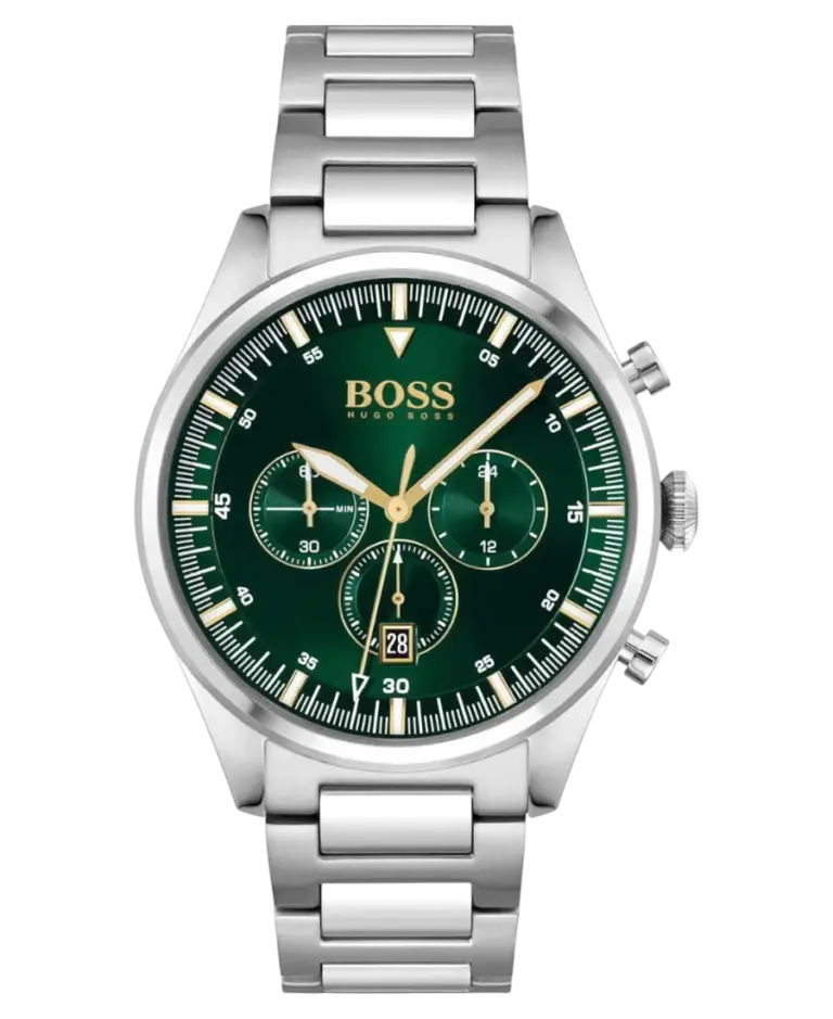Hugo Boss Pioneer Grön/Stål 44 mm 1513868