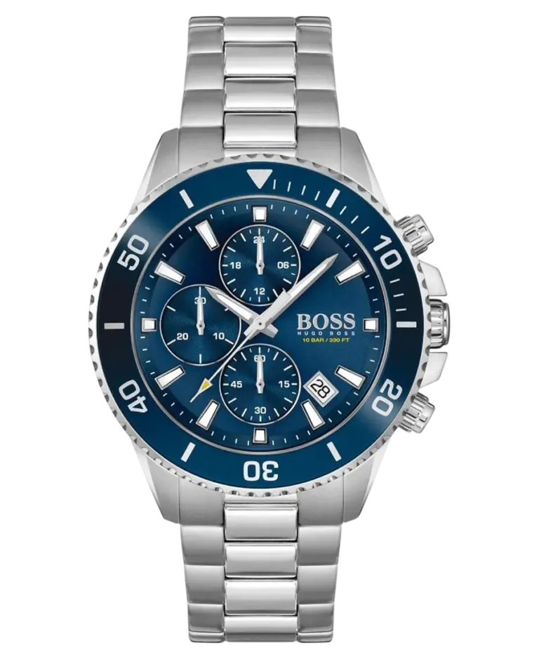 Hugo Boss Admiral Blå/Stål 46 mm 1513907