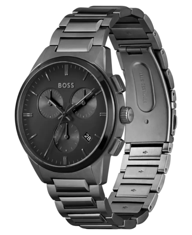 Hugo Boss Dapper Svart/Stål 43 mm 1513929