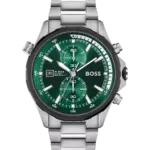 Hugo Boss Globetrotter Grön/Stål 46 mm 1513930