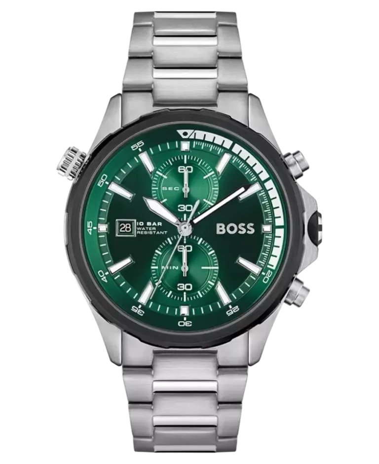 Hugo Boss Globetrotter Grön/Stål 46 mm 1513930