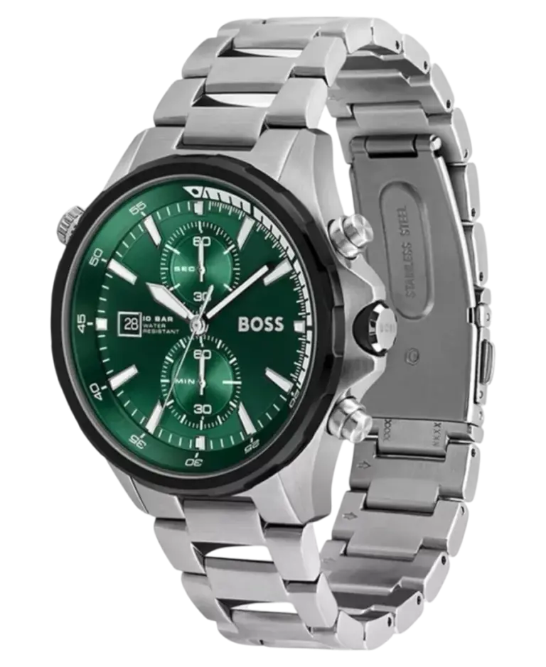 Hugo Boss Globetrotter Grön/Stål 46 mm 1513930