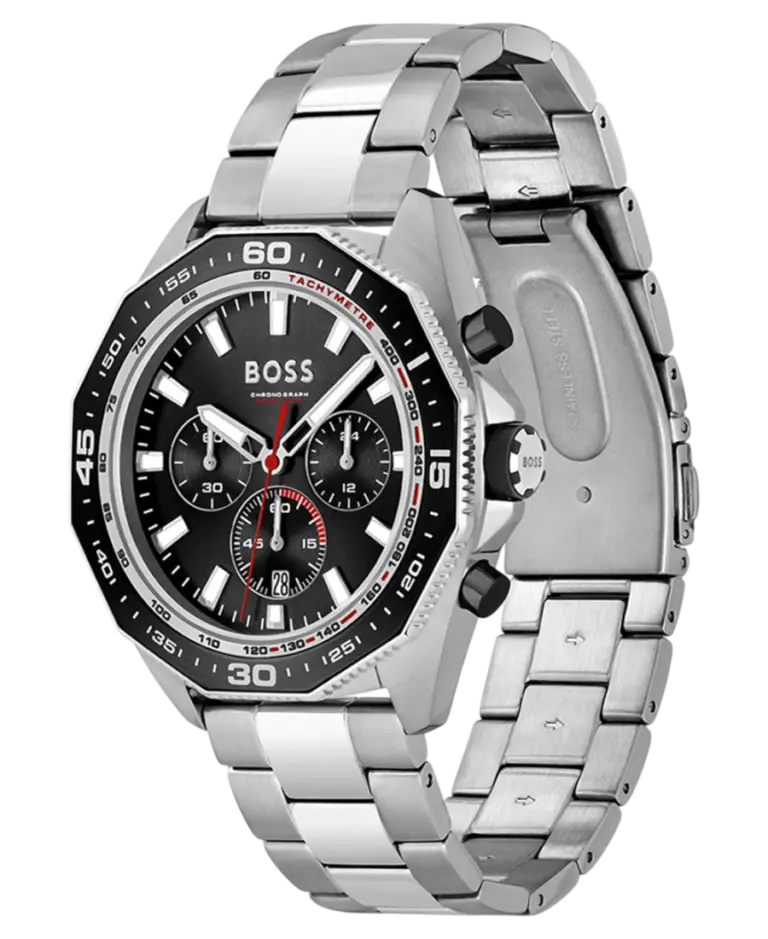 Hugo Boss Energy Svart/Stål 44 mm 1513971