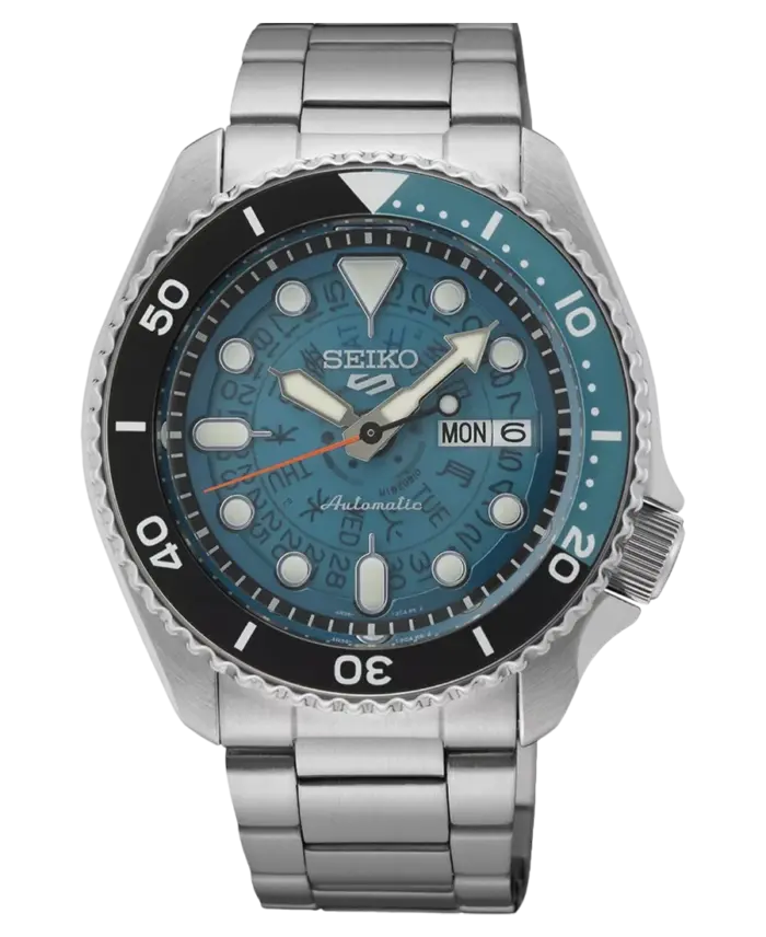 Seiko 5 Automatiskt Sports Blå/Stål 43 mm SRPJ45K1