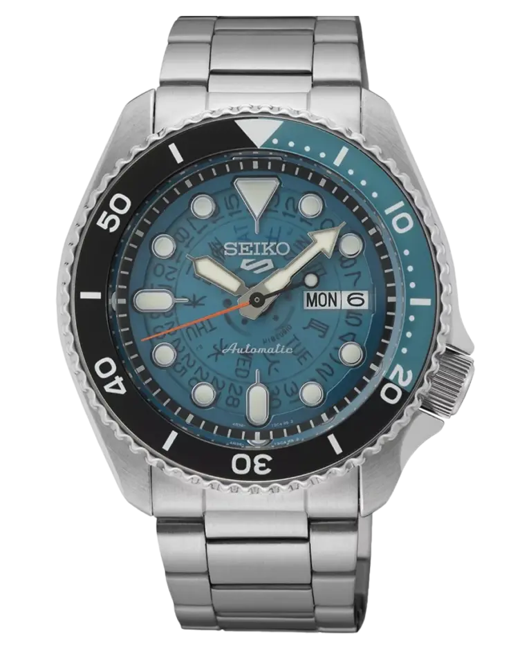 Seiko 5 Automatiskt Sports Blå/Stål 43 mm SRPJ45K1