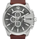 Diesel Mega Chief Grå/Läder 53 mm DZ4290