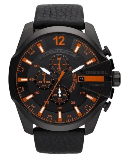 Diesel DZ4291 Herrklocka Chronograph 52mm Svart Läder