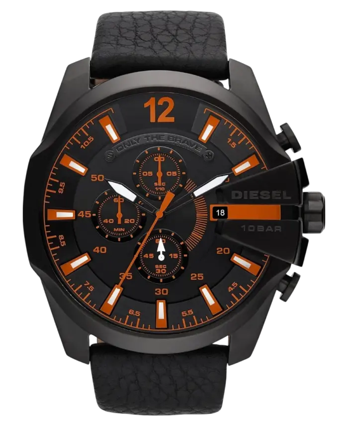 Diesel DZ4291 Herrklocka Chronograph 52mm Svart Läder