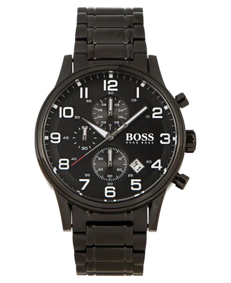 Hugo Boss Aeroliner Svart/Stål 44 mm HB1513180
