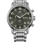 Hugo Boss Aeroliner Svart/Stål 44 mm HB1513181