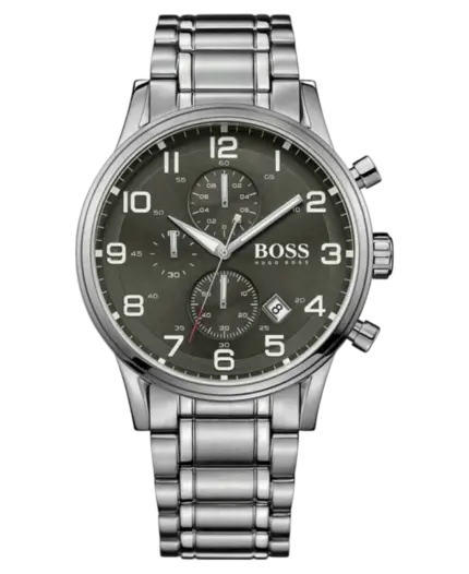Hugo Boss Aeroliner Stål Svart Herrklocka 44mm 1513181