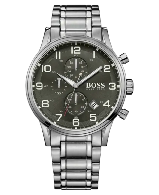 Hugo Boss Aeroliner Stål Svart Herrklocka 44mm 1513181