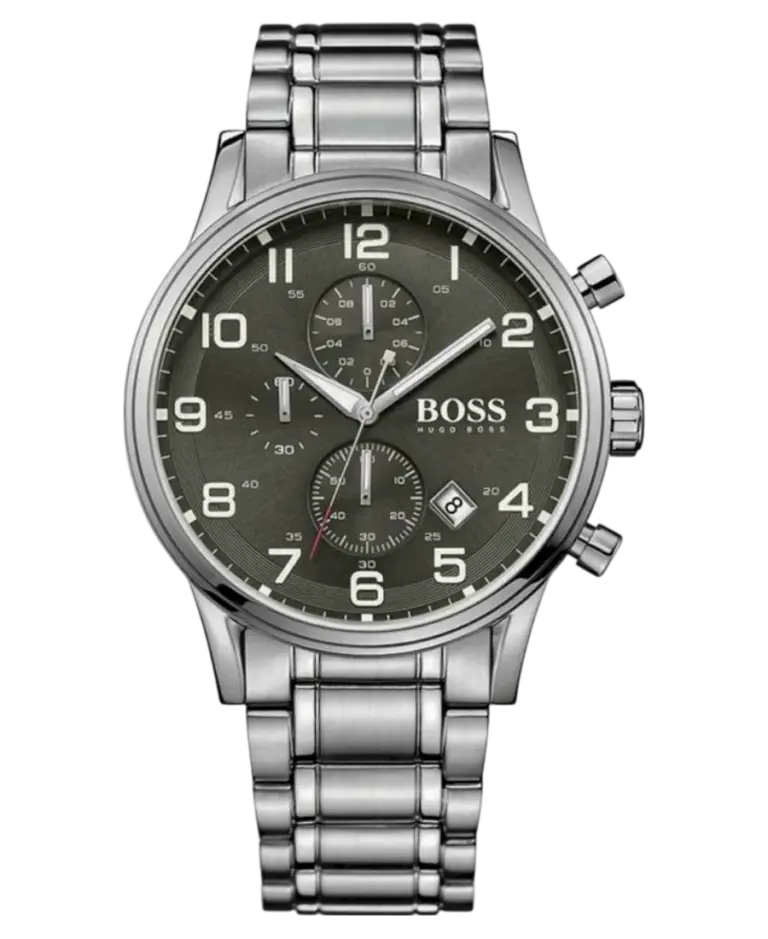 Hugo Boss Aeroliner Svart/Stål 44 mm HB1513181