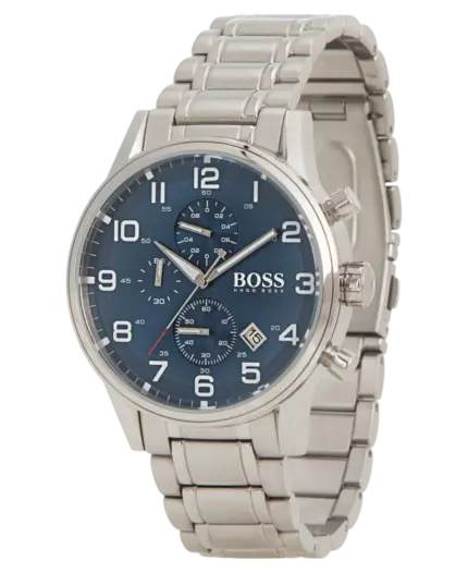 Hugo Boss Aeroliner Stål Blå Herrklocka 44mm 1513183