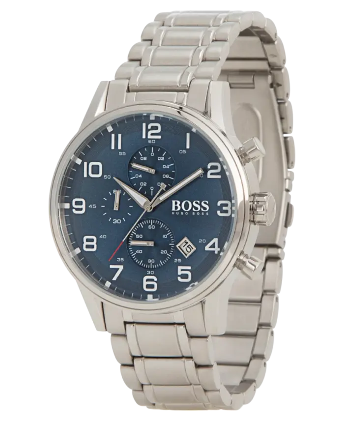Hugo Boss Aeroliner Stål Blå Herrklocka 44mm 1513183